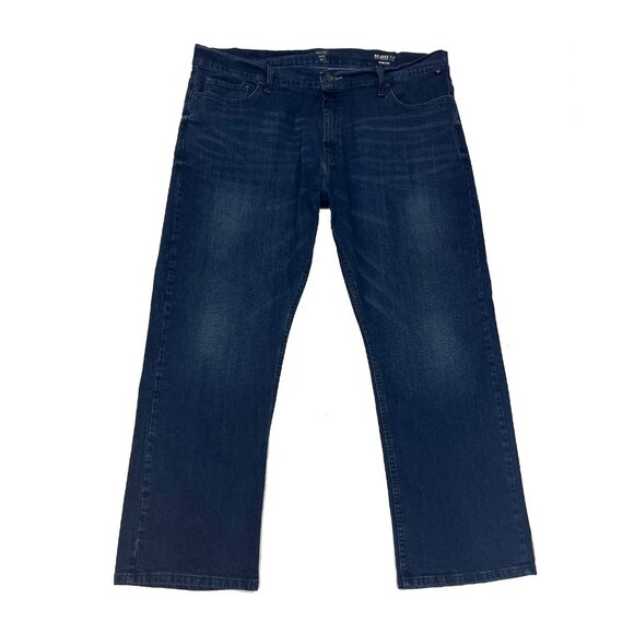 Nautica Relaxed Fit Stretch Dark Wash Mens Jeans 42 x 30 - Picture 1 of 4